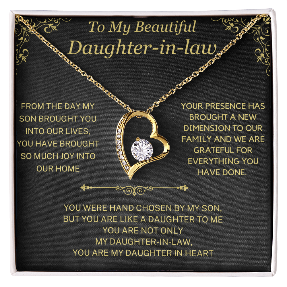 (Almost Sold Out)  You Are My Daughter-in-Heart  Necklace For Daughter-in-Law