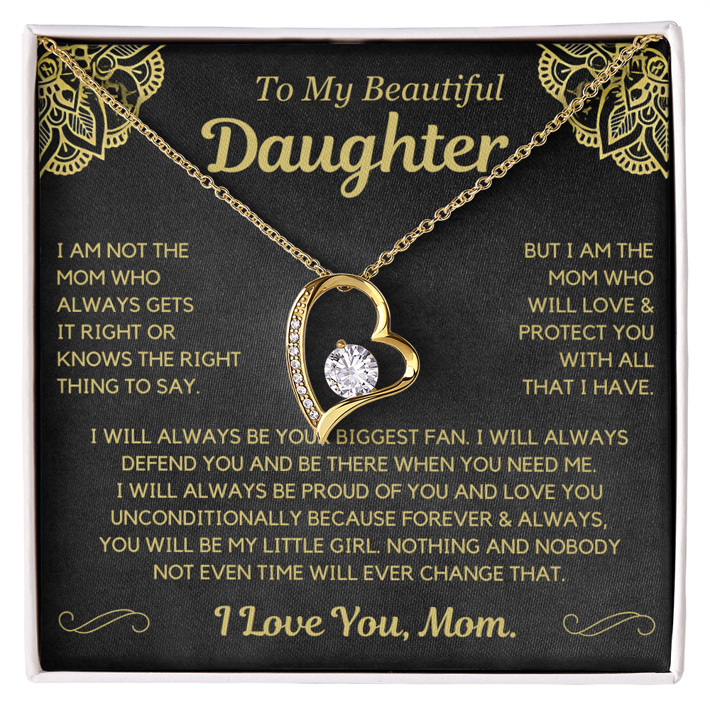 You will always be my little girl - Necklace for Daughter from Mom