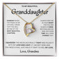(Almost Sold Out) Keep Me In Your Heart Forever - Necklace For Granddaughter