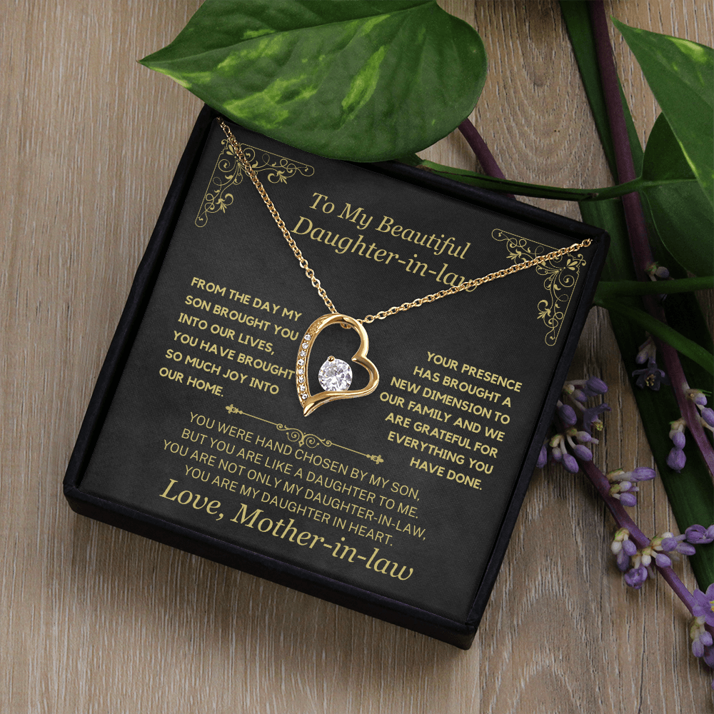 (Almost Sold Out) You Are My Daughter-in-Heart  Necklace For Daughter-in-Law.
