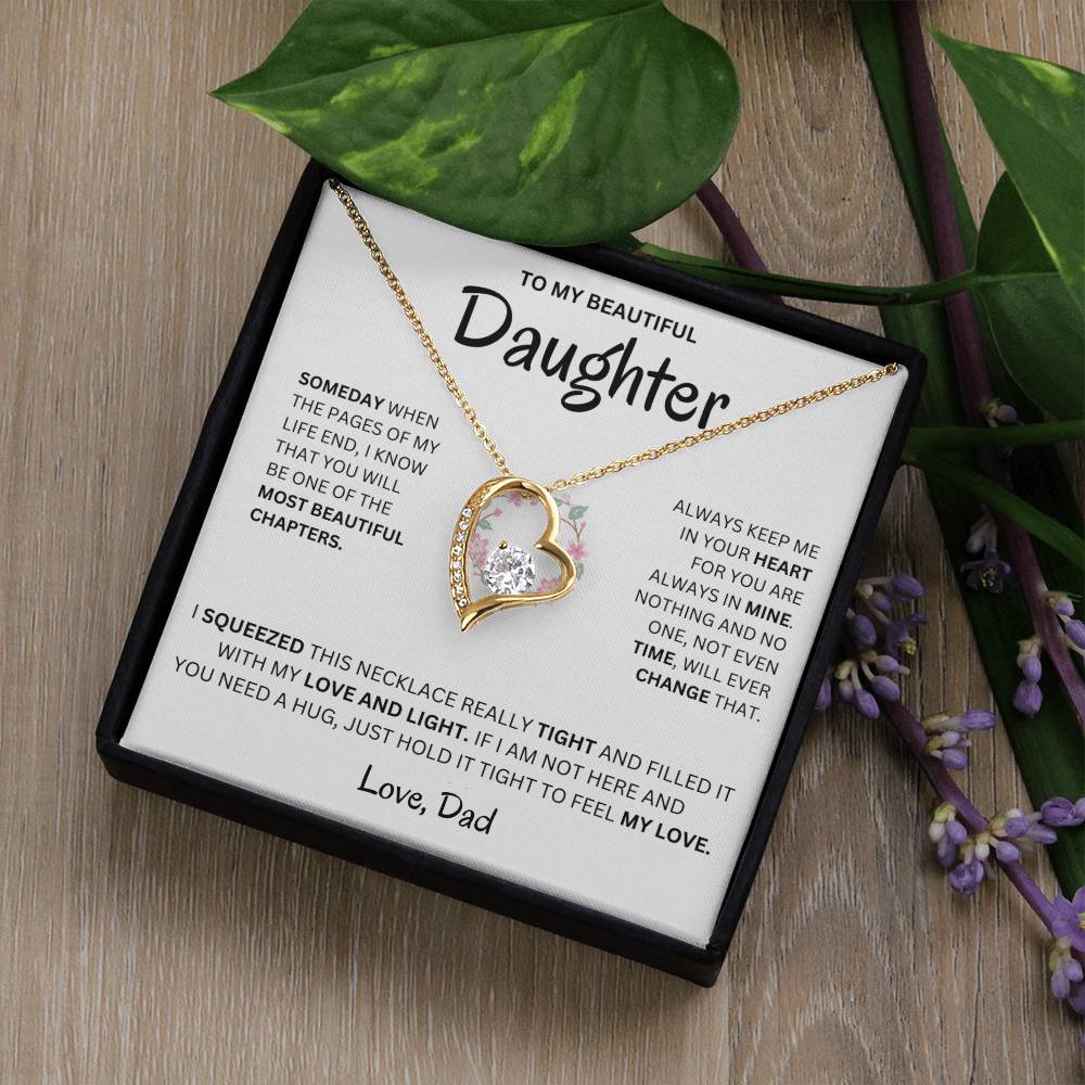 (Almost Sold Out) Always Keep Me In Your Heart - Necklace For Daughter From Dad