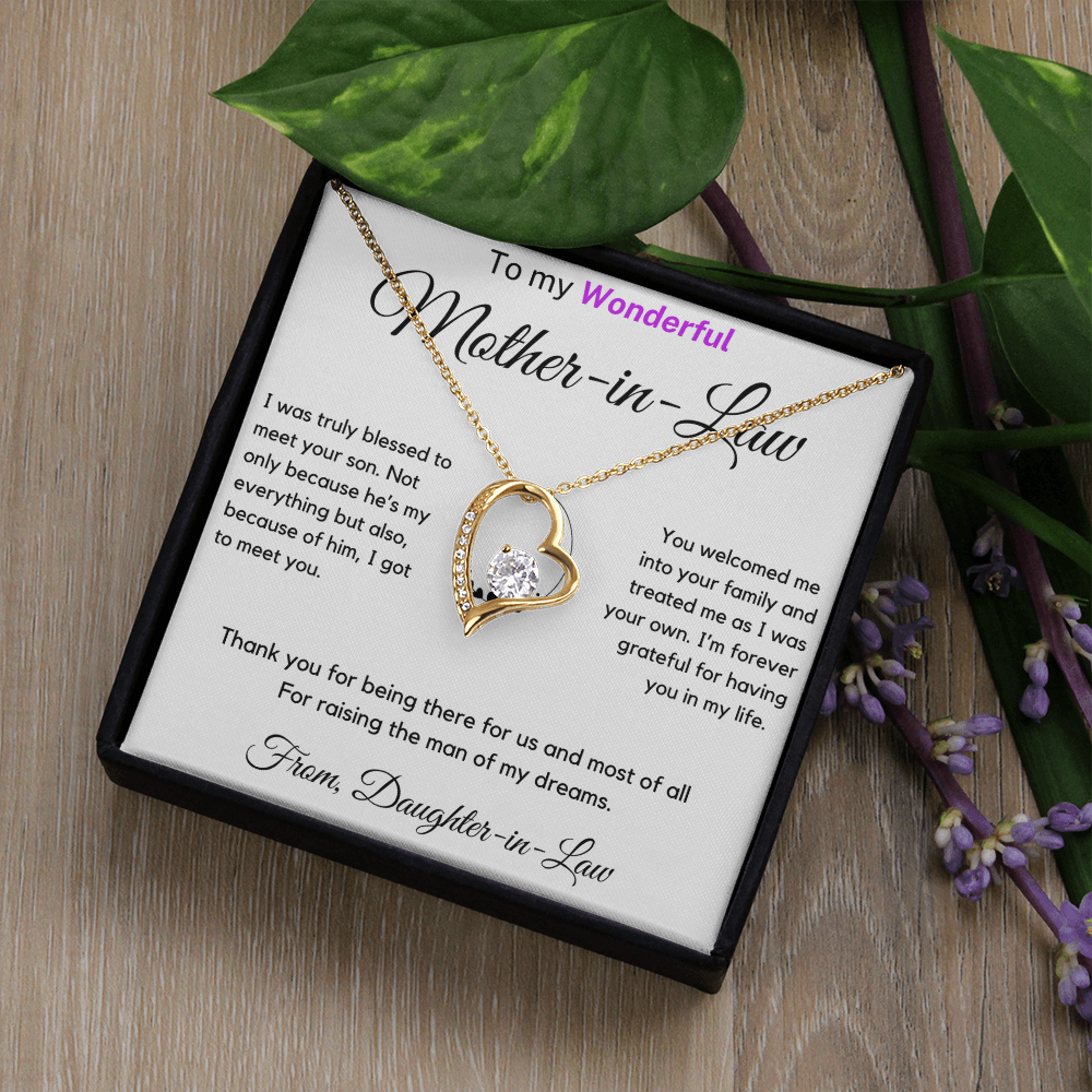 (Almost Sold Out) I'm Forever Grateful For Having You In My Life - Necklace For Mother-in-law