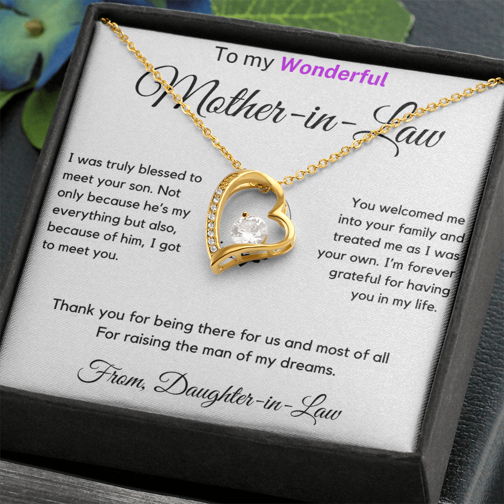 (Almost Sold Out) I'm Forever Grateful For Having You In My Life - Necklace For Mother-in-law