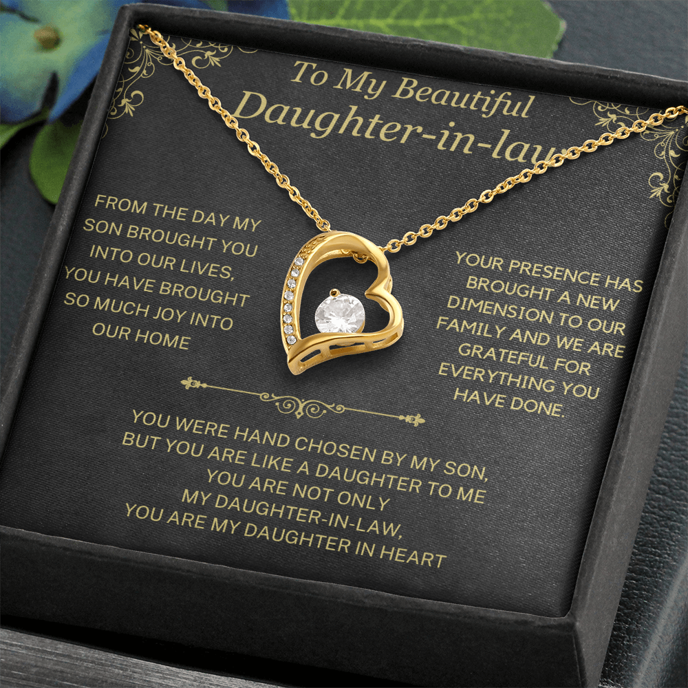 (Almost Sold Out)  You Are My Daughter-in-Heart  Necklace For Daughter-in-Law