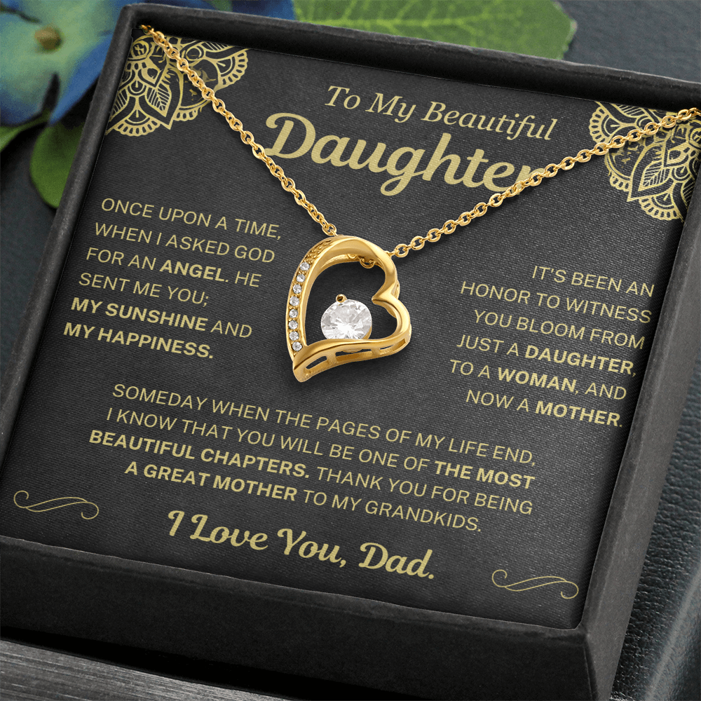 (Almost Sold Out) Thank You For Being A Great Mother - Necklace For Daughter From Dad