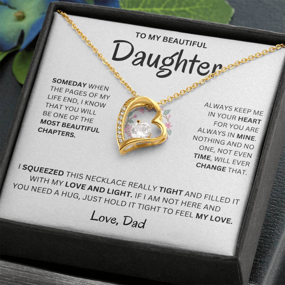 (Almost Sold Out) Always Keep Me In Your Heart - Necklace For Daughter From Dad