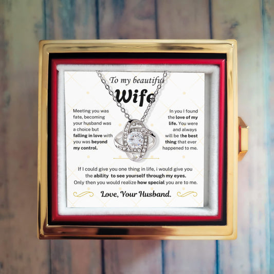 You are the best thing that ever happened to me - Eternal Rose Necklace For Wife