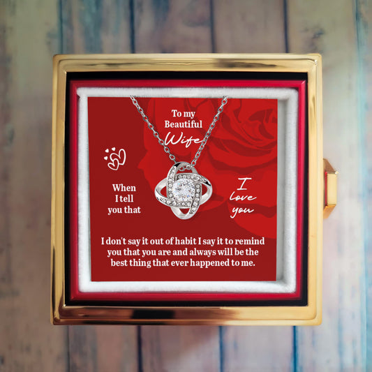 You are the best thing that happened to me - Eternal Rose Luxury Gift For Wife