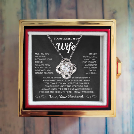 I always wanted you - Eternal Rose Necklace For Wife
