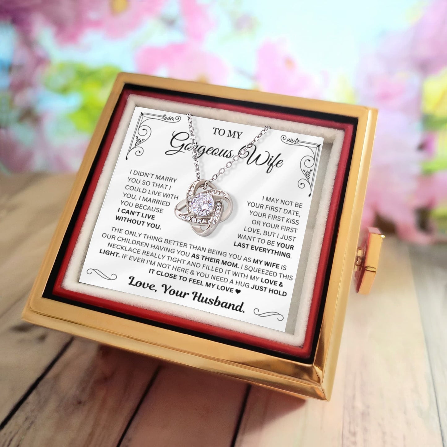 (Almost Sold Out) I just want to be your last everything - Mother's Day Luxury Rose Necklace Set For Wife