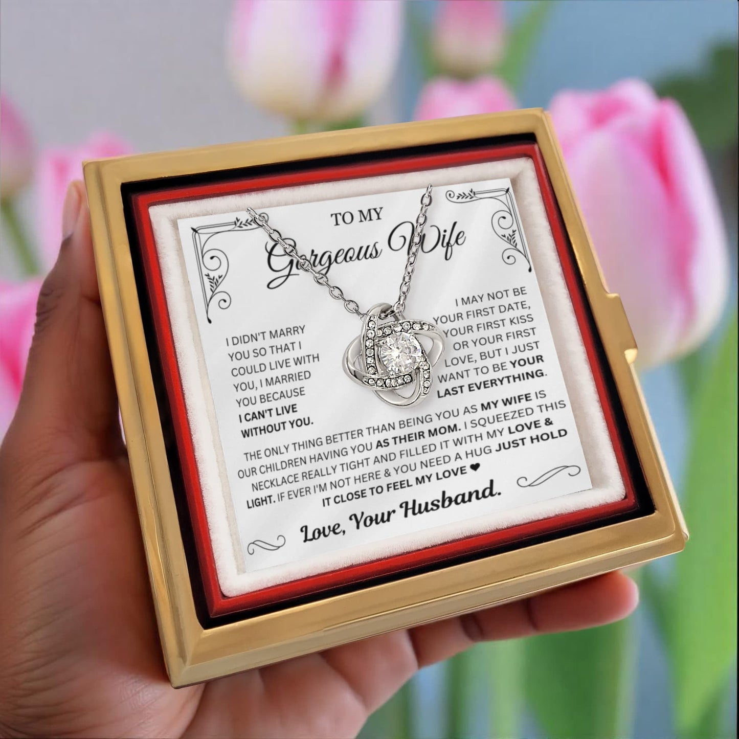 (Almost Sold Out) I just want to be your last everything - Mother's Day Luxury Rose Necklace Set For Wife