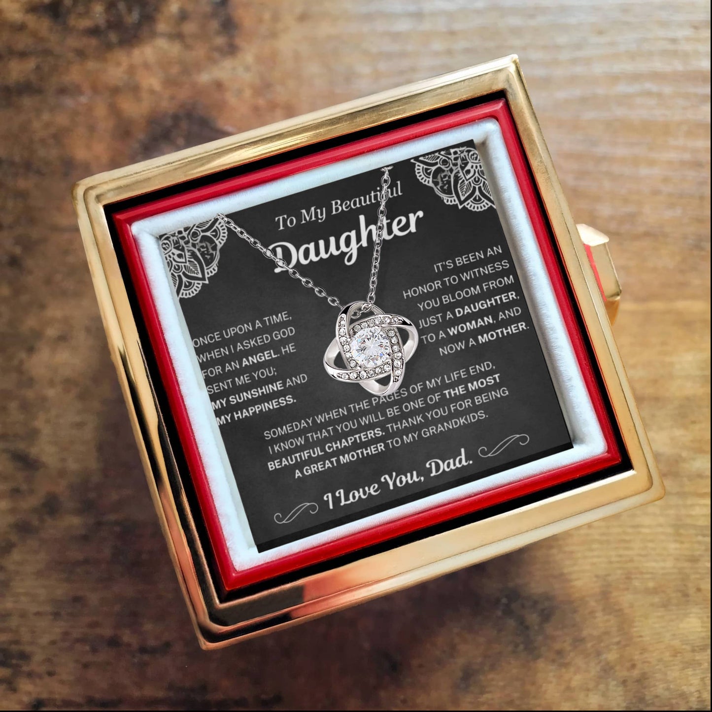 (Almost Sold Out) You are my Sunshine and Happiness - Necklace For Daughter