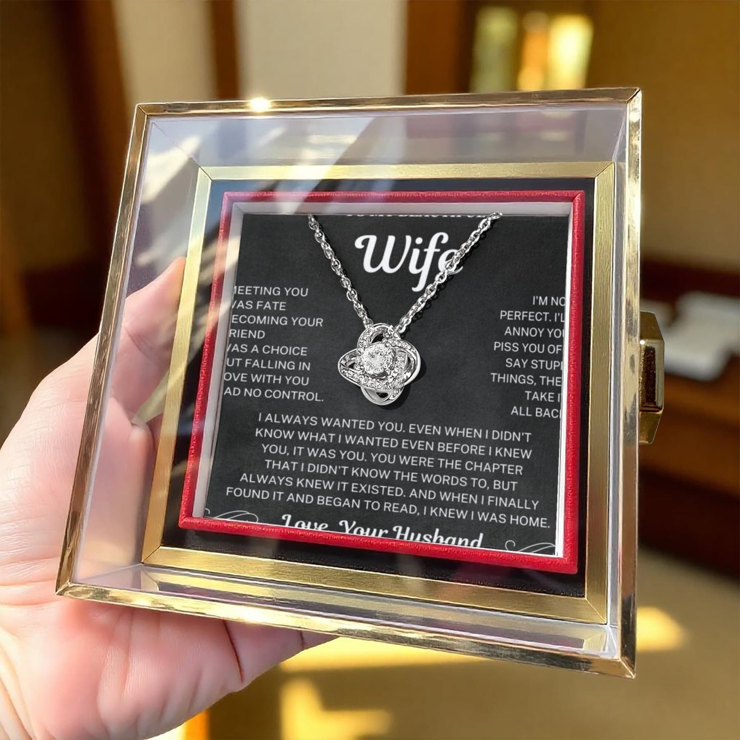 I always wanted you - Eternal Rose Necklace For Wife