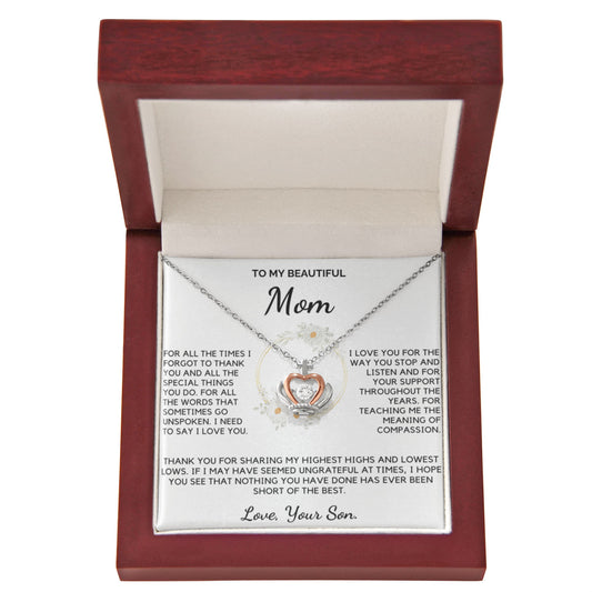 Thank you for sharing my highest highs and lowest lows - Necklace For Mom