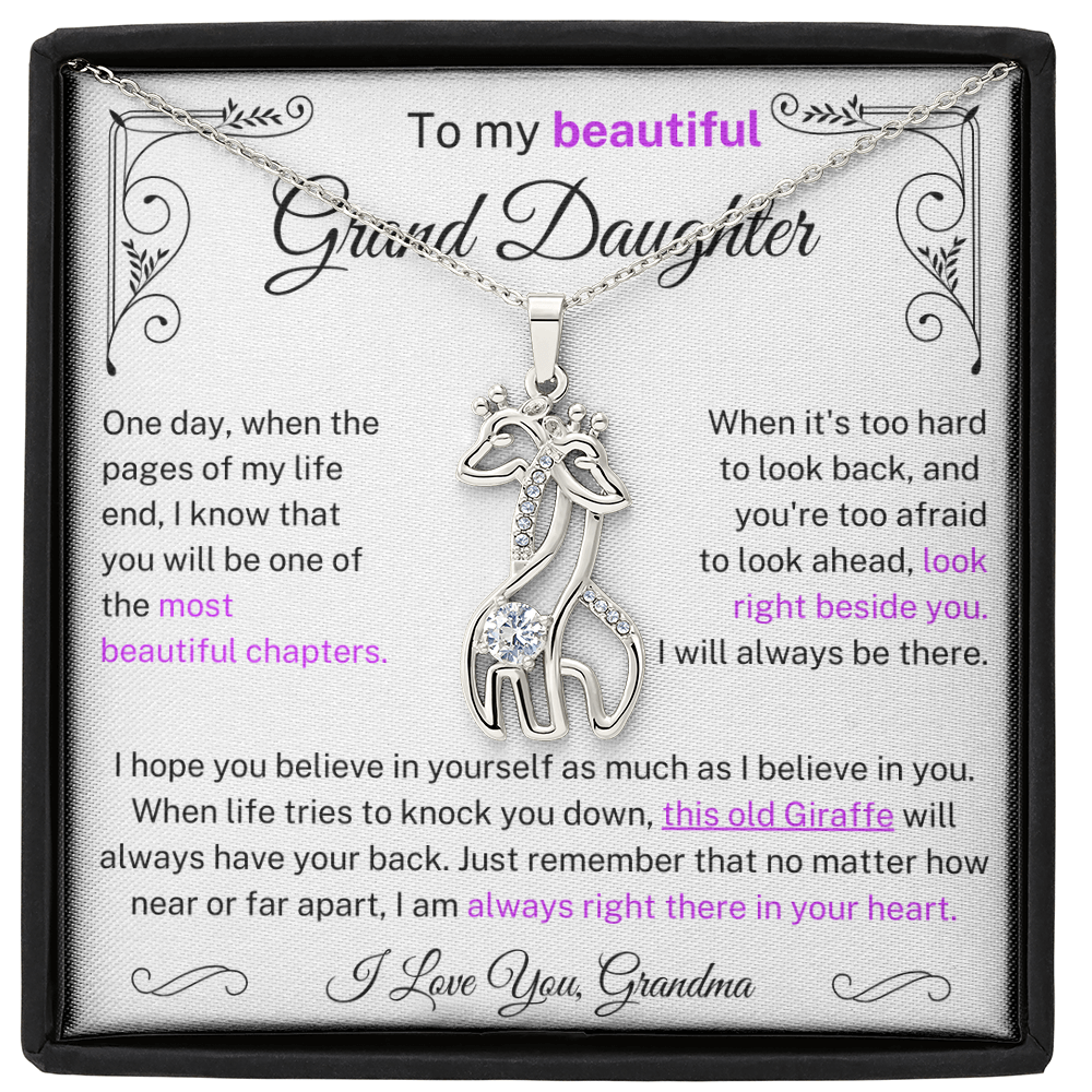 (Almost Sold Out) This old Giraffe will always have you back - Necklace For Granddaughter