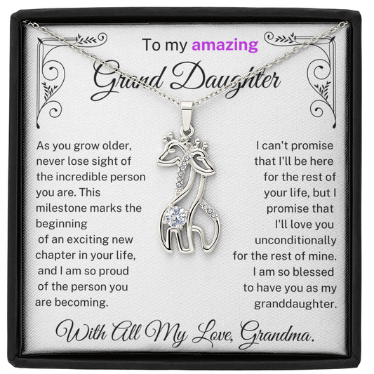 I'm blessed to have you as my granddaughter -  Necklace For Granddaughter