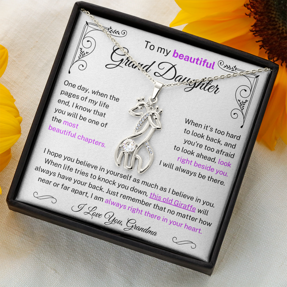 (Almost Sold Out) This old Giraffe will always have you back - Necklace For Granddaughter