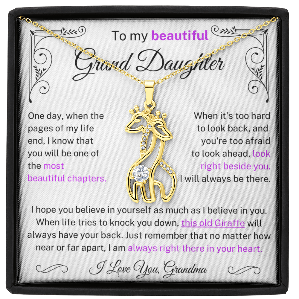 (Almost Sold Out) This old Giraffe will always have you back - Necklace For Granddaughter