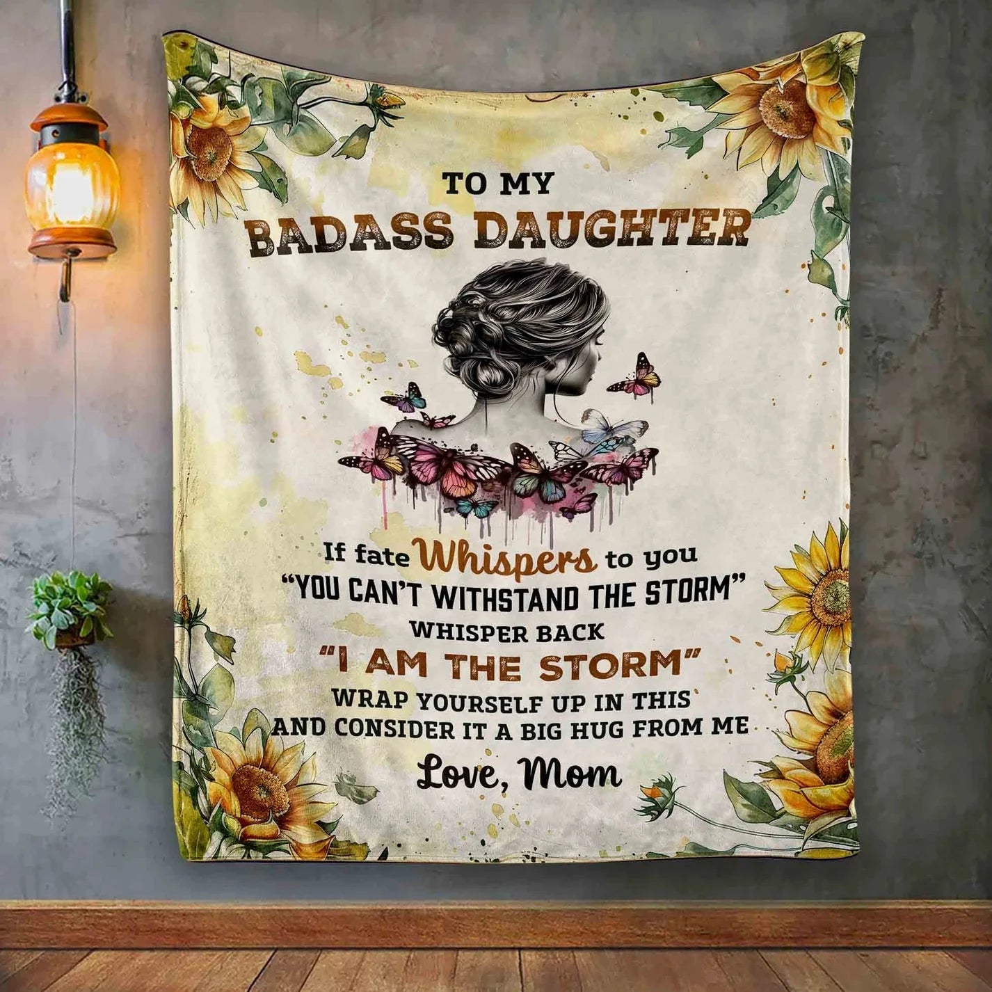 Big Hug From Me - Blanket For Your Badass Daughter