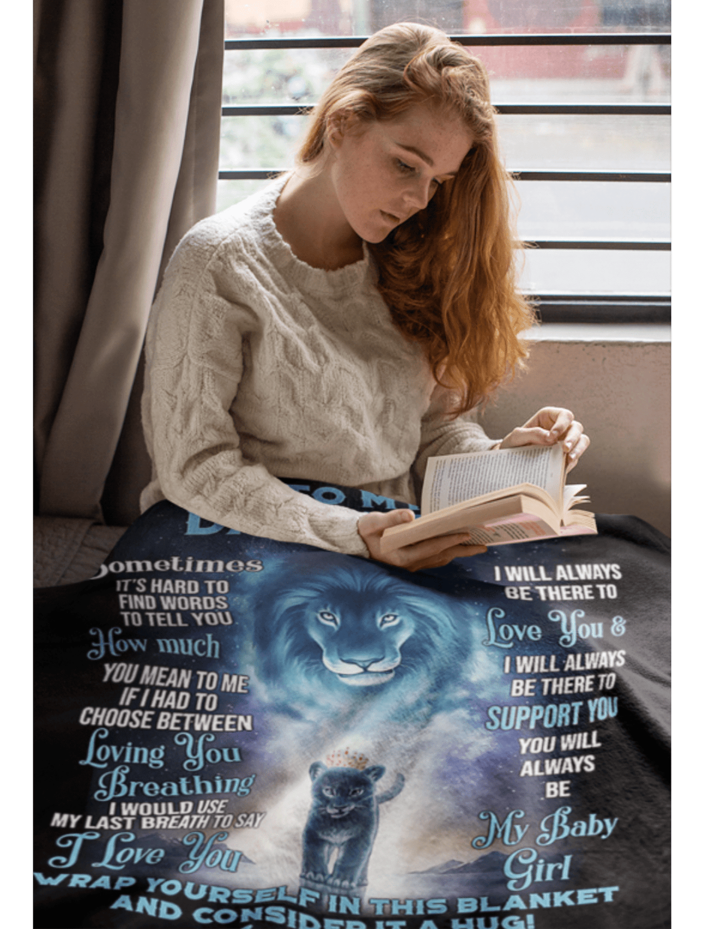 Lion Dad | To My Daughter Blanket