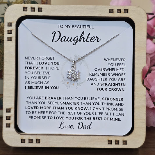 I will love you for the rest of my life - Necklace For Daughter