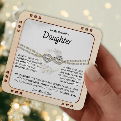 (Almost Sold Out) Always Keep Me In Your Heart - Bracelet For Daughter From Mom & Dad