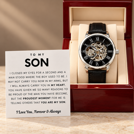 (Almost Sold Out) I Will Always Carry You In My Heart - Openwork Watch For Son