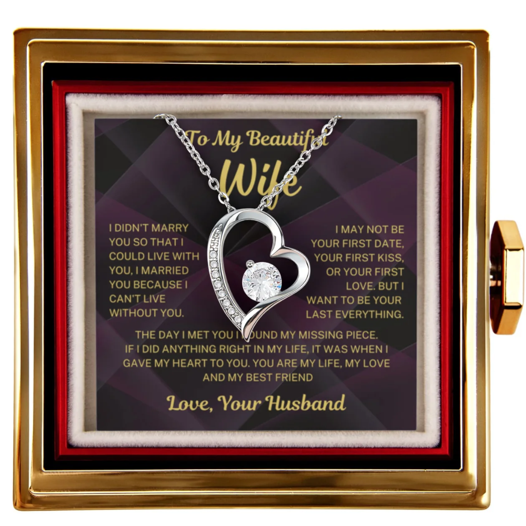 I can't live without you - Luxury Rose Box Gift Set For Wife