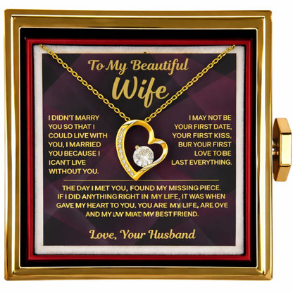 I can't live without you - Luxury Rose Box Gift Set For Wife