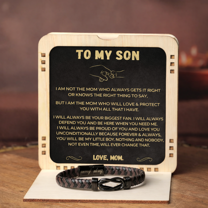 You will always be my little boy - Bracelet From Mom