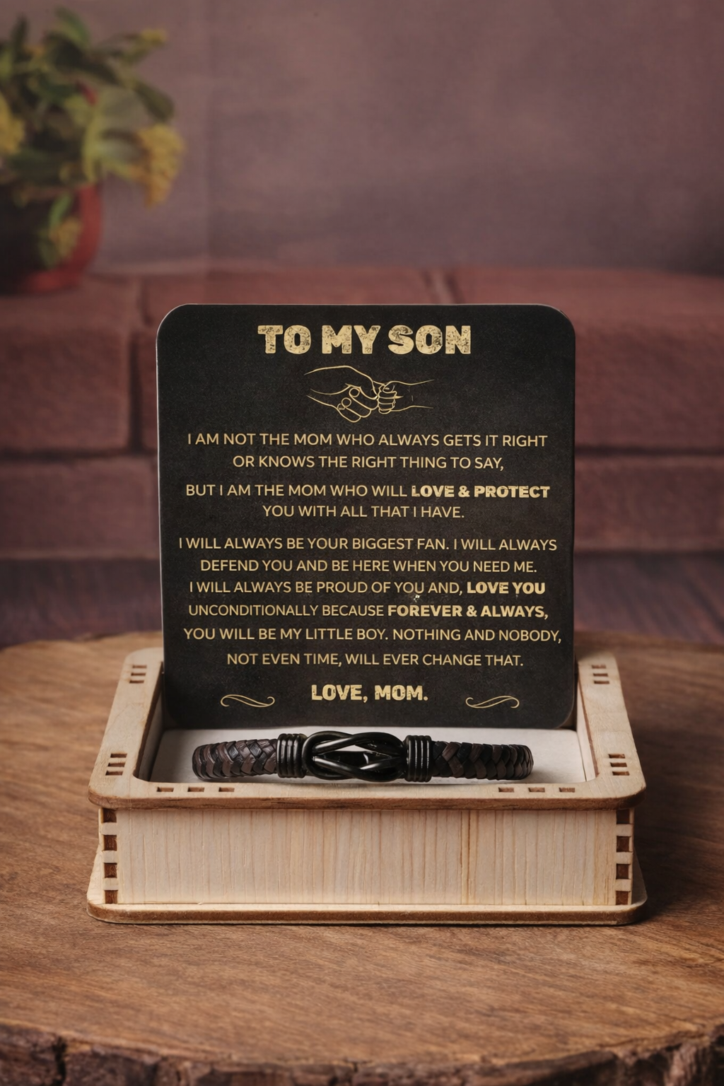 You will always be my little boy - Bracelet From Mom