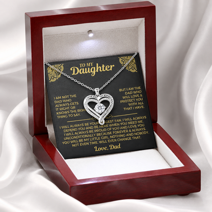 You will always be my little girl - Necklace of Love For Daughter