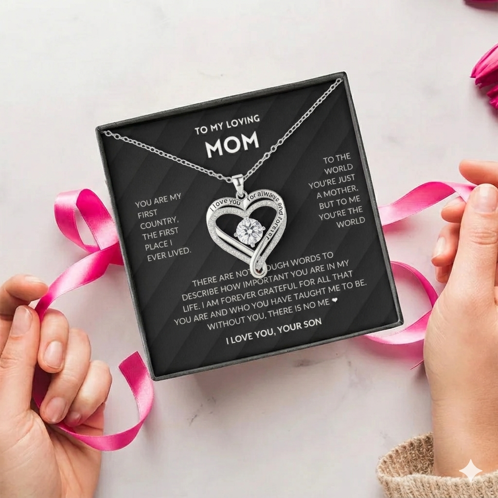 I'm Forever Grateful - Necklace For Mom From Son
