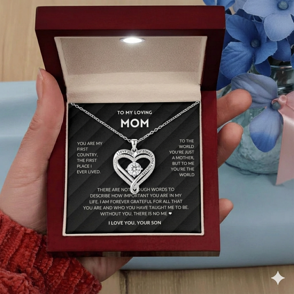 I'm Forever Grateful - Necklace For Mom From Son