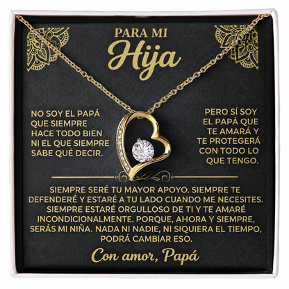 Siempre serás mi niña - Collar para hija de parte de papá