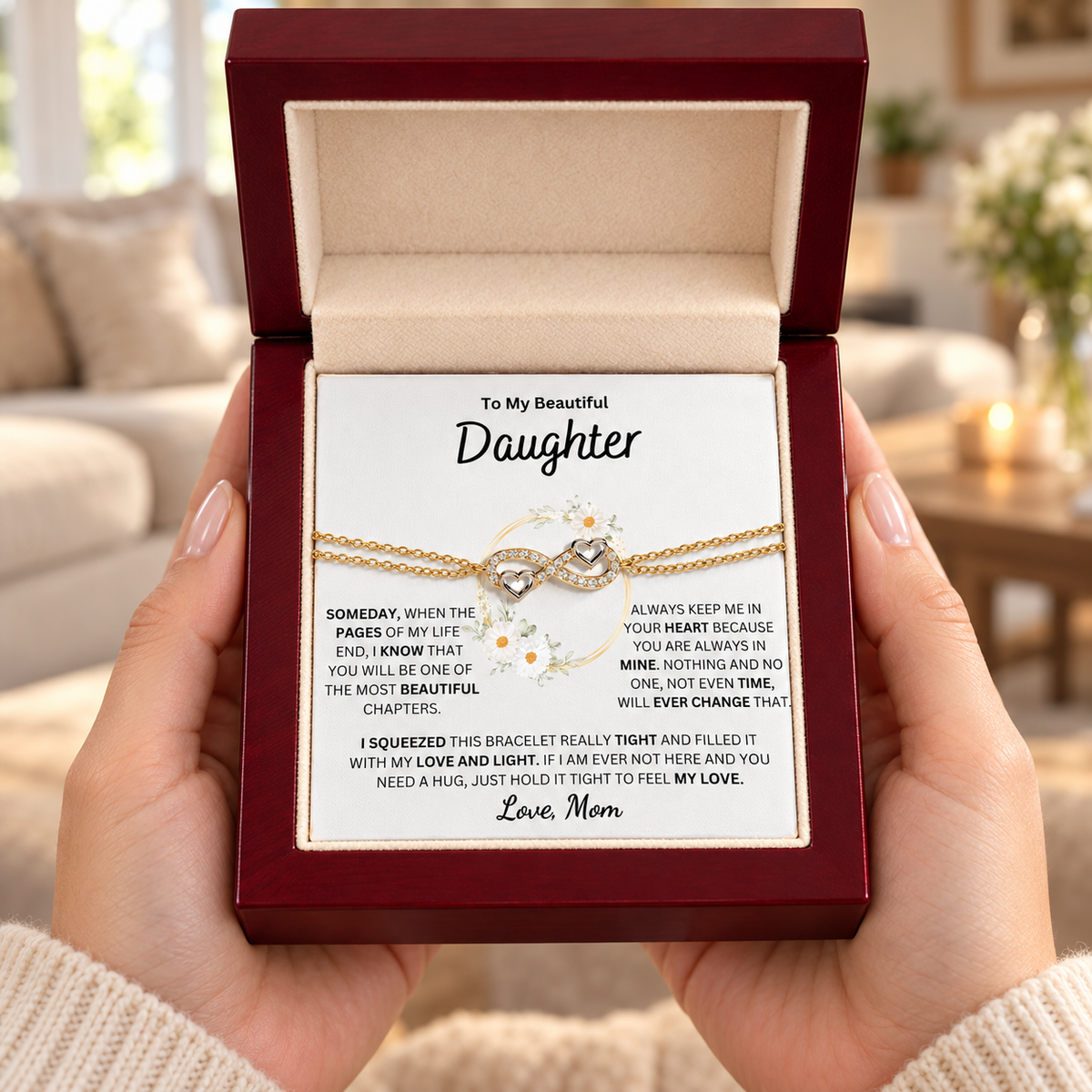 (Almost Sold Out) Always Keep Me In Your Heart - Bracelet For Daughter