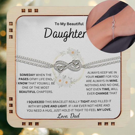 Always Keep Me In Your Heart - Bracelet For Daughter