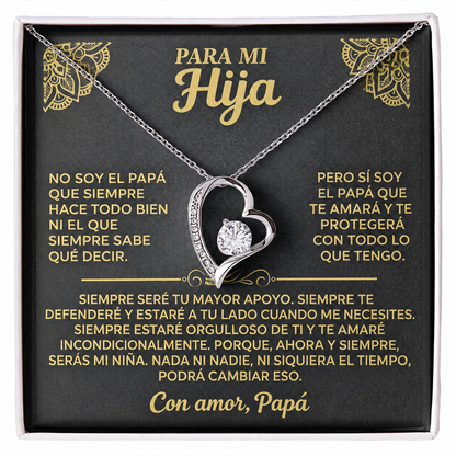 Siempre serás mi niña - Collar para hija de parte de papá