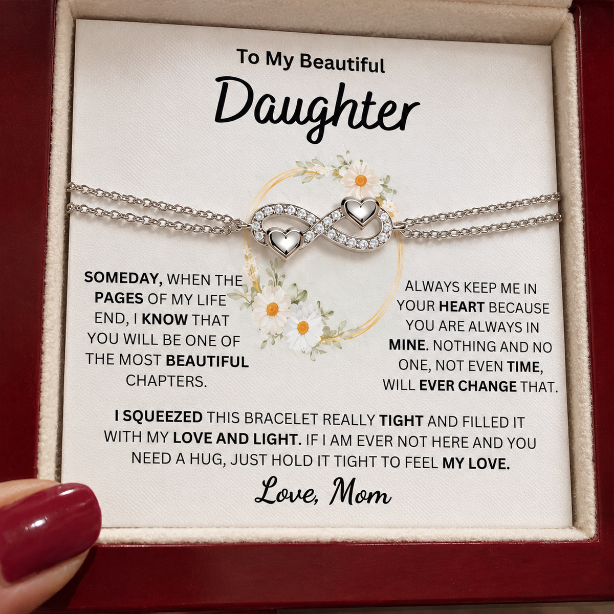 (Almost Sold Out) Always Keep Me In Your Heart - Bracelet For Daughter