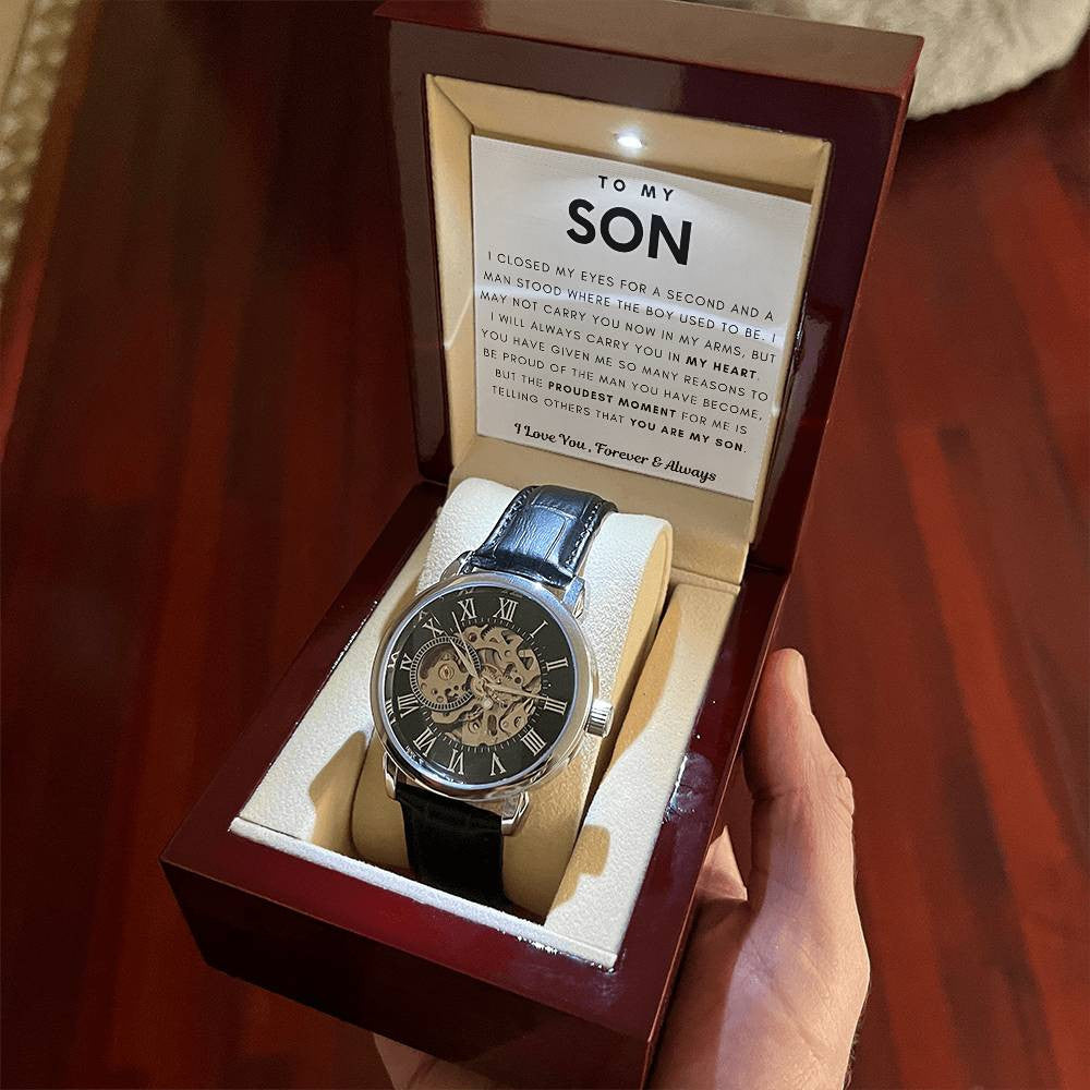 (Almost Sold Out) I Will Always Carry You In My Heart - Openwork Watch For Son