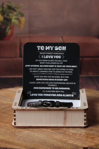 To My Son Forever Infinity Bracelet
