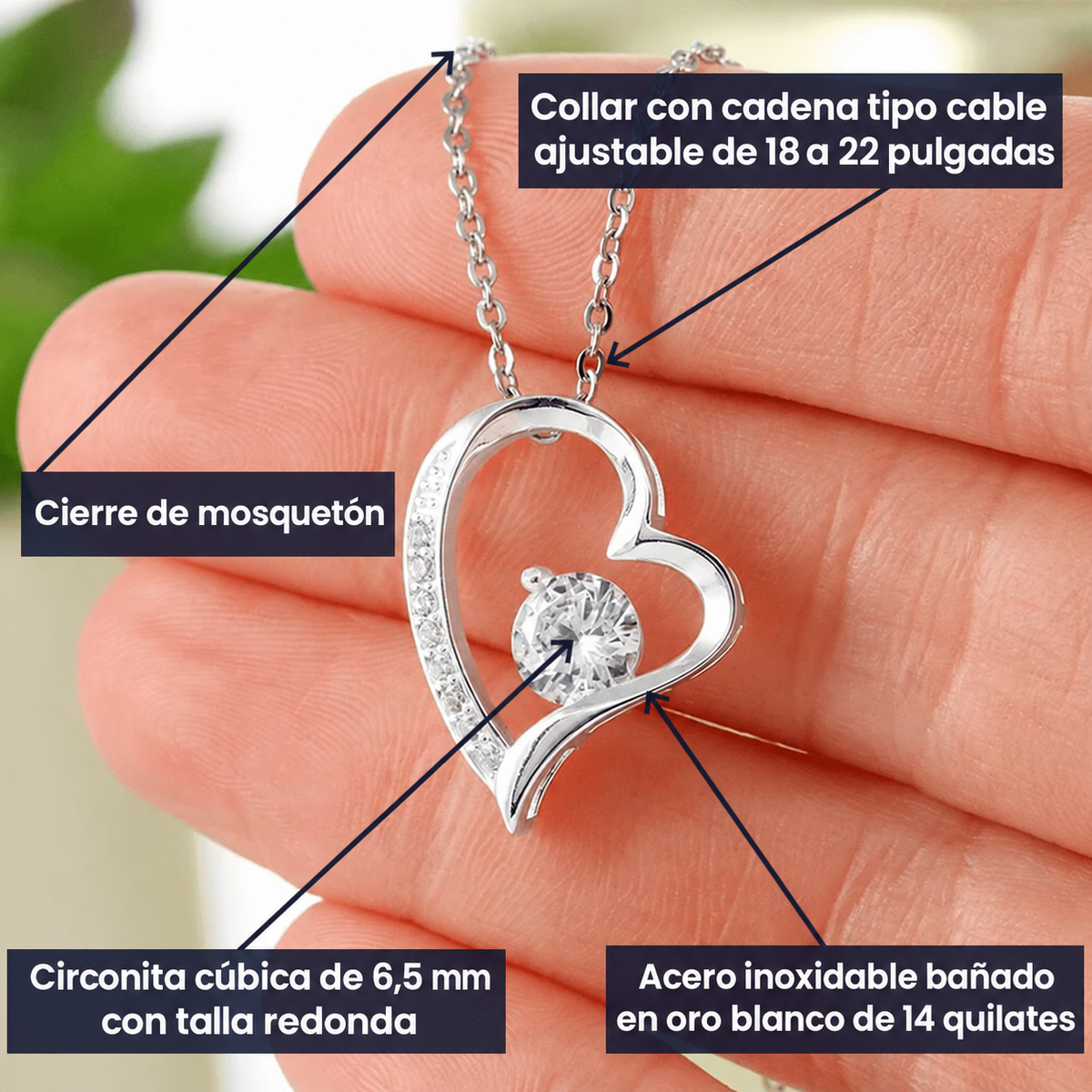 Siempre serás mi niña - Collar para hija de parte de papá