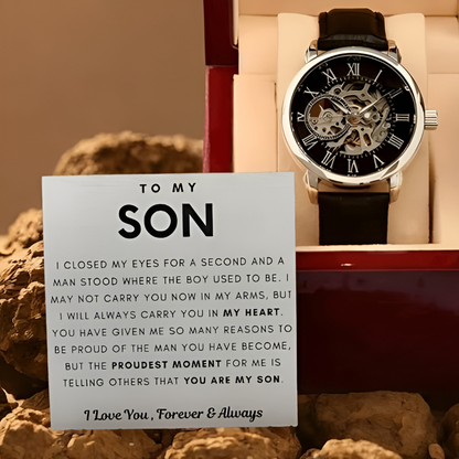 (Almost Sold Out) I Will Always Carry You In My Heart - Openwork Watch For Son