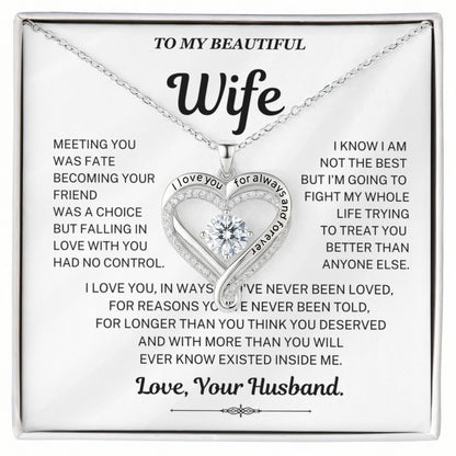Falling in love with you had no control - Necklace For Wife