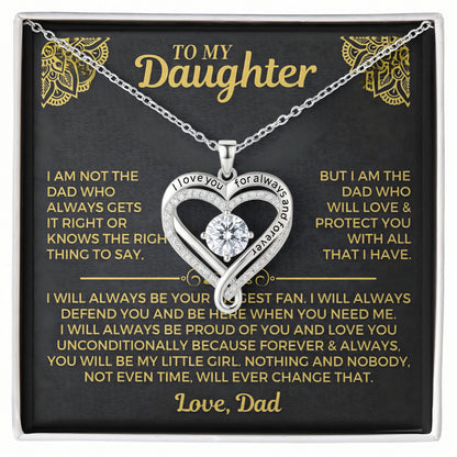 You will always be my little girl - Necklace of Love For Daughter
