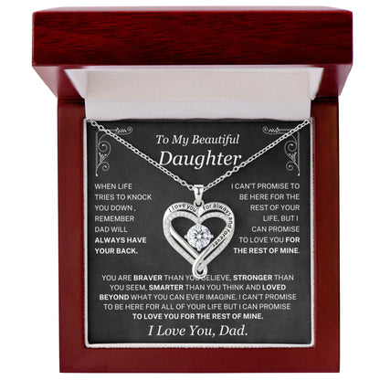 You will always be my little girl - Necklace for Daughter from Dad
