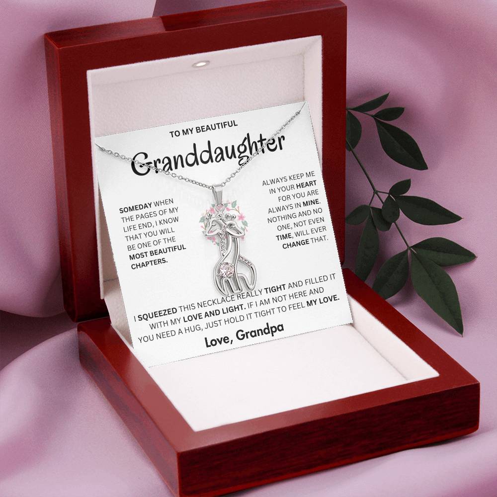 Keep me in your heart forever - Necklace For Granddaughter