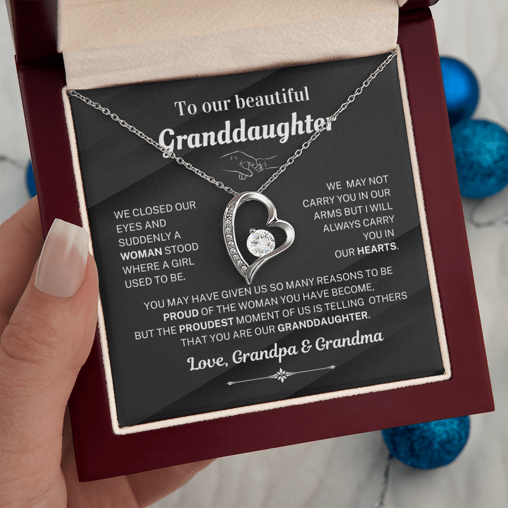 We are proud of you - Necklace For Granddaughter