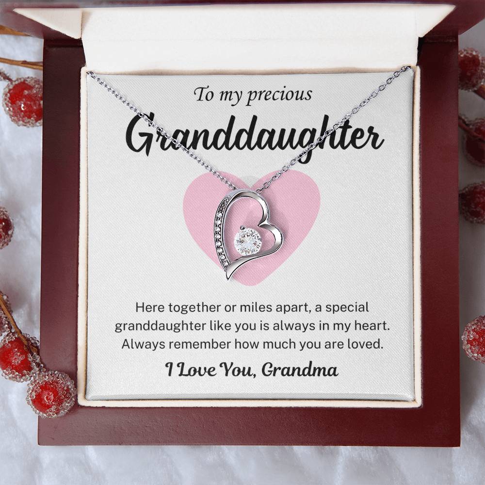 You are always in my heart -  Necklace For Granddaughter