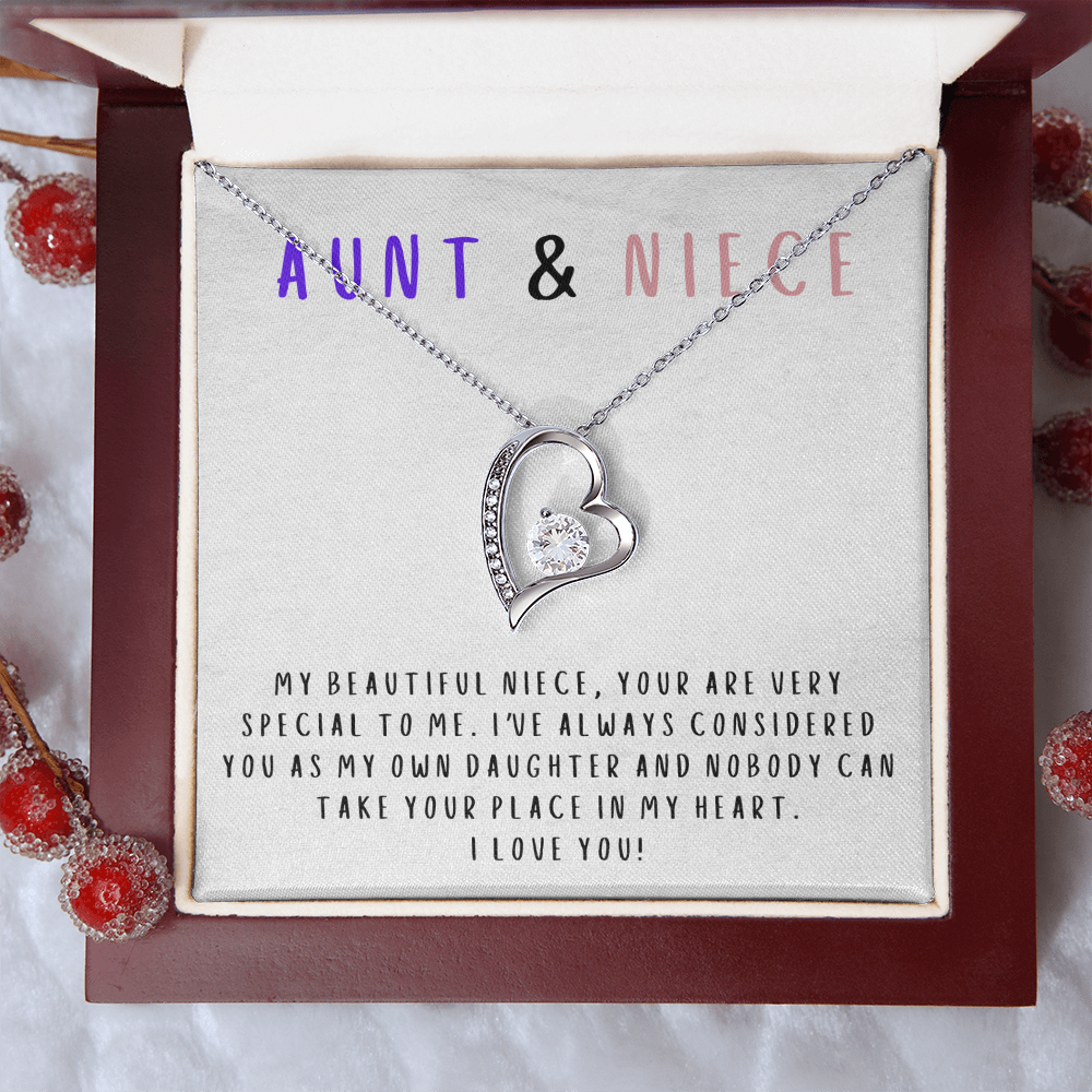 Nobody can take your place in my heart - Necklace For Niece